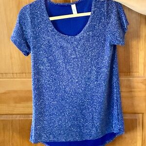 LuLaRoe Elegant Classic Tee with small silver zigzag sparkles